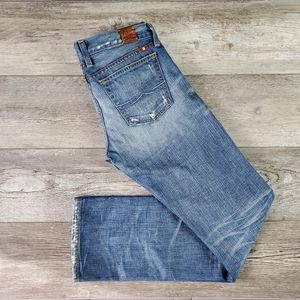 Lucky Brand Riley Jeans Size 2 / 26 Boyfriend Fit Straight Leg 4/27 100% Cotton